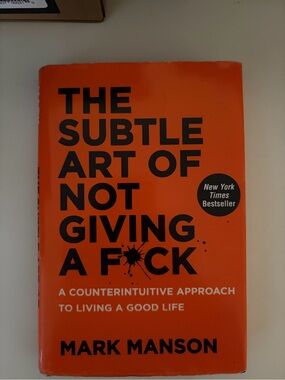 The Subtle Art of Not Giving a F*ck by Mark Manson - Bold Orange Cover